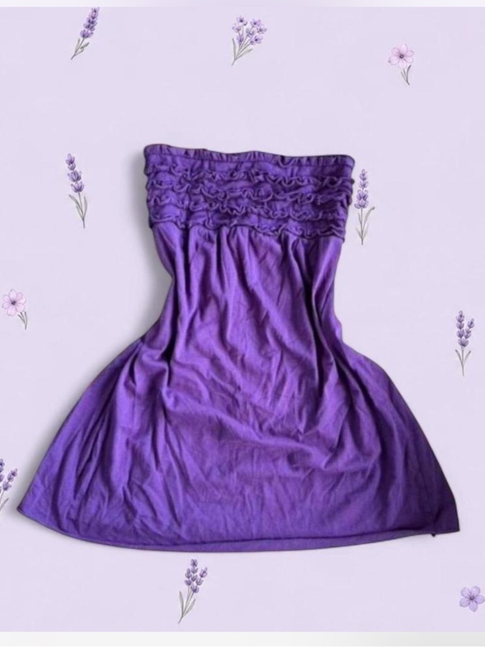 Xhilaration Purple strapless top